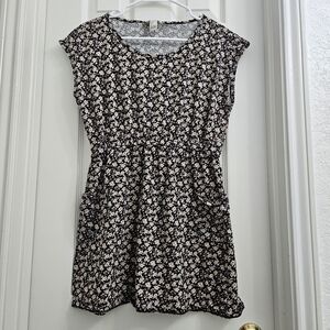 Forever 21 Floral Cap sleeves Mini Dress - L